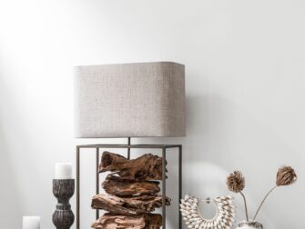 houten tafellamp