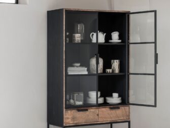 vitrinekast teak