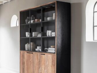 grote vitrinekast teak