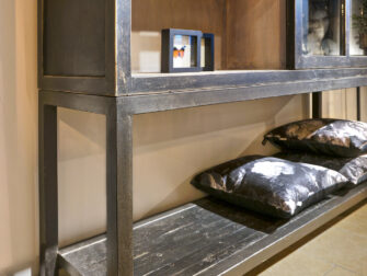 schuifdeur vitrinekast