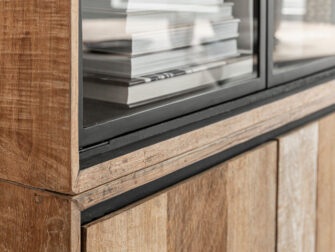 vitrinekast oud hout