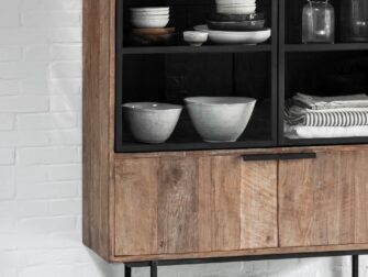 Vitrinekast Odin 4 deurs 220x120x40cm