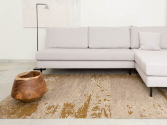 mart visser cendre vloerkleed oker - maat 240x340cm