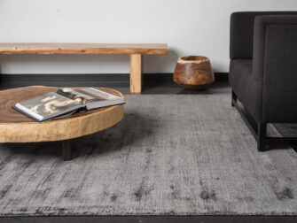 mart visser crushed velvet vloerkleed grijs - maat 160x230cm