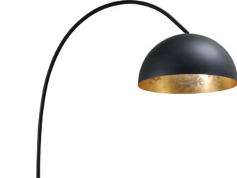vloerlamp gunmetal outside goldleaf inside