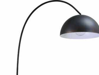 vloerlamp gunmetal outside white inside