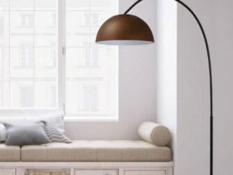 vloerlamp rust outside white inside