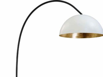 vloerlamp white outside goldleaf inside