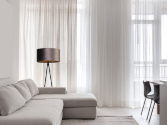 vloerlamp stoffen kap