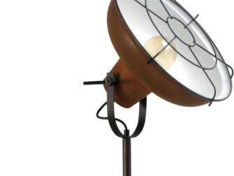 roestige vloerlamp