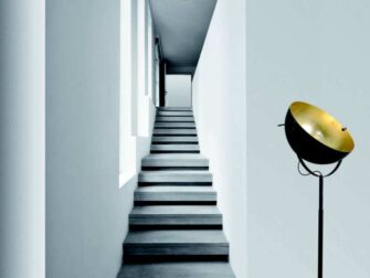 industriele lamp met bladgoud