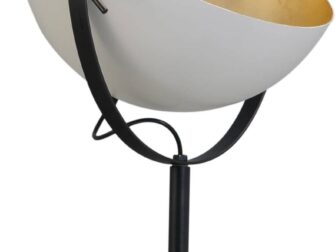 stalen vloerlamp met kap