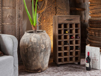 stijlvolle wijnkast van hout