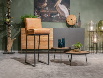 cognac eetkamerstoelen