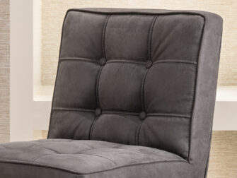 blauwe lederen barkrukken