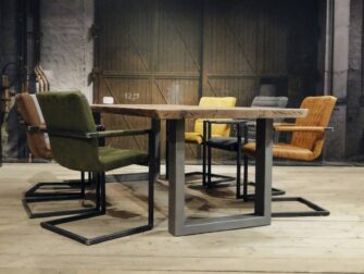 industriele boomstamtafel met u poot