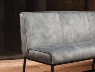 blauwe industriele bank