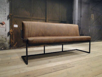 industriele Eetkamerbank Vignola - Donker bruin