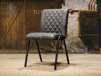 Stoere eetkamerstoel met ruit