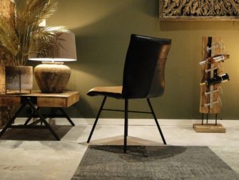 cognac eetkamerstoel