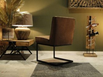 stoere stoffen eetkamerstoel