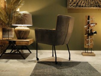 stoere leren eetkamerstoel