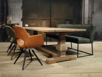 rustiek eiken kloostertafel matias