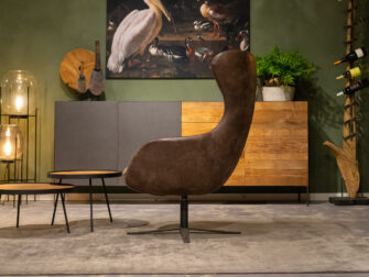 runderleren fauteuil