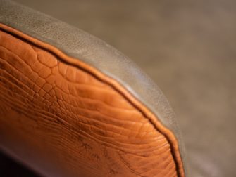 krokodillen leren fauteuil
