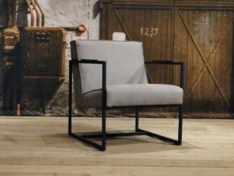fauteuil pesara relax stof grijs
