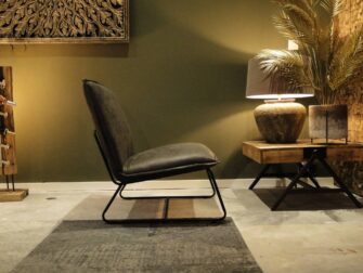 loveseat in grijze stof