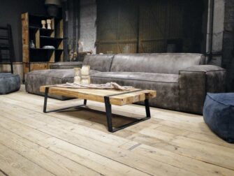 piloten leren hoekbank