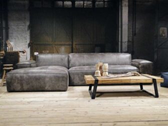 piloten leren hoekbank