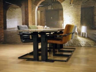 industriele eettafel alvaro - 240x100 dubbel gerookt witte olie