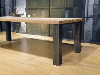 eiken industriele eettafel imola