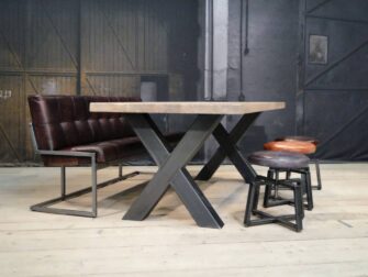 industriele kruispoot tafel