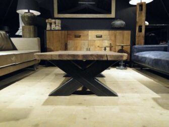 salontafel boomstamblad