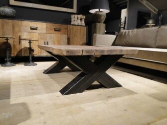 salontafel boomstamblad