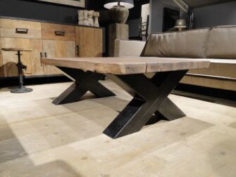 salontafel boomstamblad