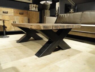 salontafel boomstamblad