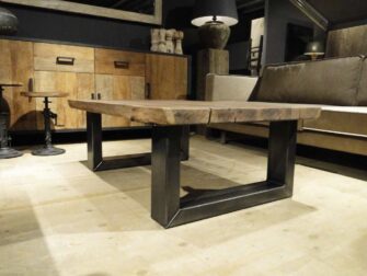 salontafel boomstamblad