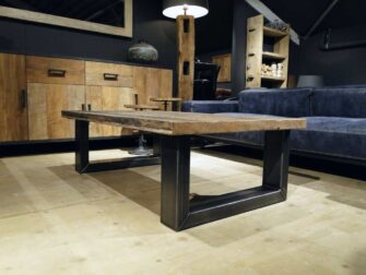 salontafel boomstamblad