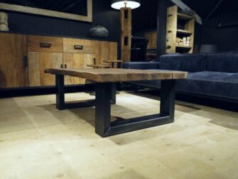 salontafel boomstamblad