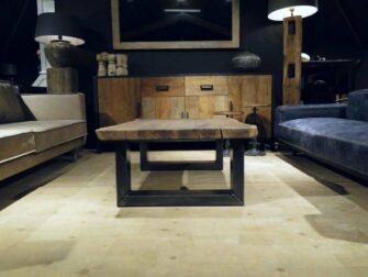 salontafel boomstamblad