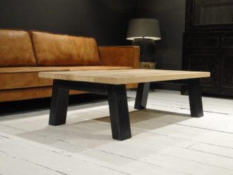 salontafel stalen poot
