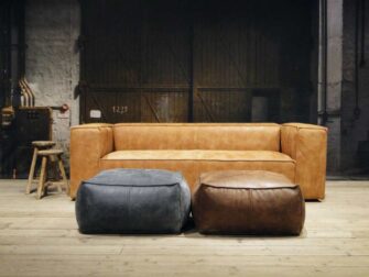 leren 3 zits bank cognac