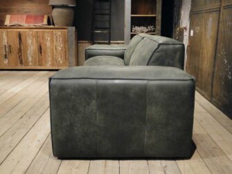 leren 4 zits bank groen