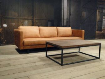 cognac leren 4 zits bank