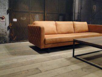 cognac leren 4 zits bank