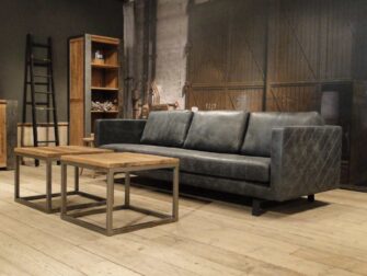 leren 4 zitter grijs